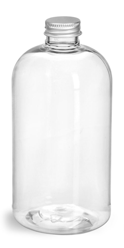 Sks Bottle Packaging Oz Clear Pet Boston Rounds W Lined