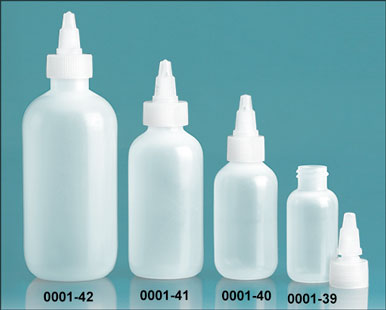 SKS Bottle & Packaging - Plastic Bottles, Natural LDPE Boston Round ...