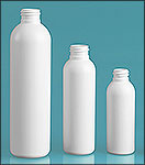 White HDPE Cosmo Rounds (Bulk), Caps NOT Included
