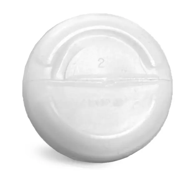 16 oz Natural HDPE Boston Round (Bulk), Caps NOT Included