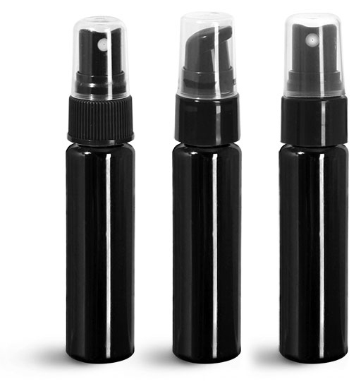Black PET Slim Line Cylinders w/ Pumps