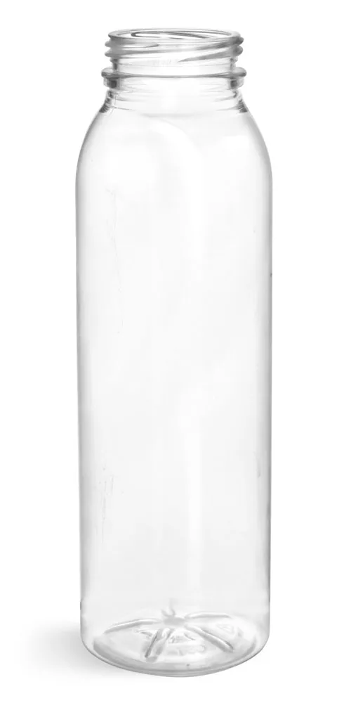 10 oz Clear PET Round Beverage Bottles (Bulk)