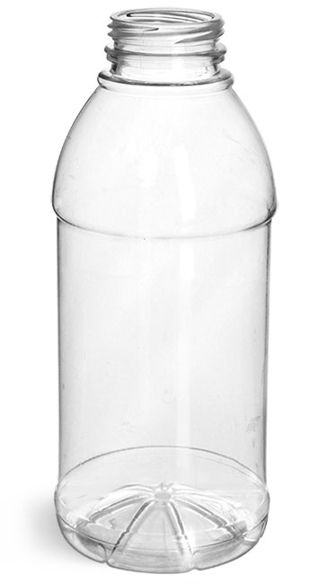 16 oz Clear PET Beverage Bottles (Bulk)