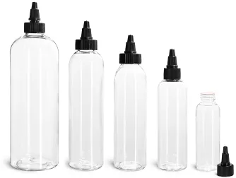 Clear PET Plastic Flask, Wholesale & Bulk