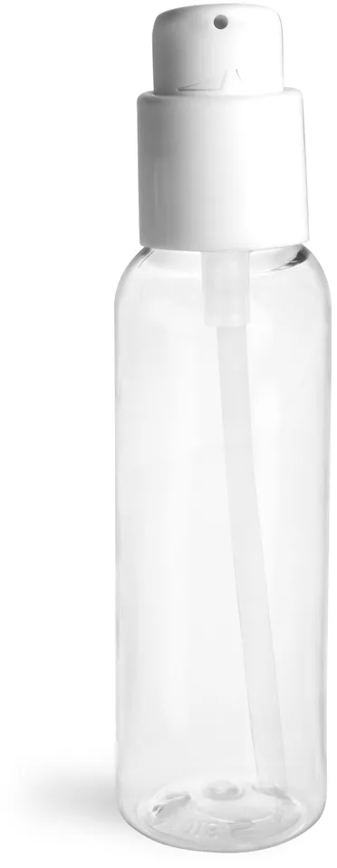 2oz Clear Plastic Travel Size Bottles - Sanitizer Containers - 6