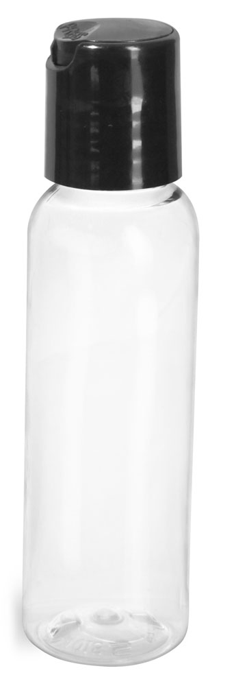 SKS Bottle & Packaging - 16 oz Clear PET Cosmo Round Bottles w/ Smooth ...