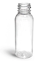 Clear PET Squeezable Cosmo Round Bottles