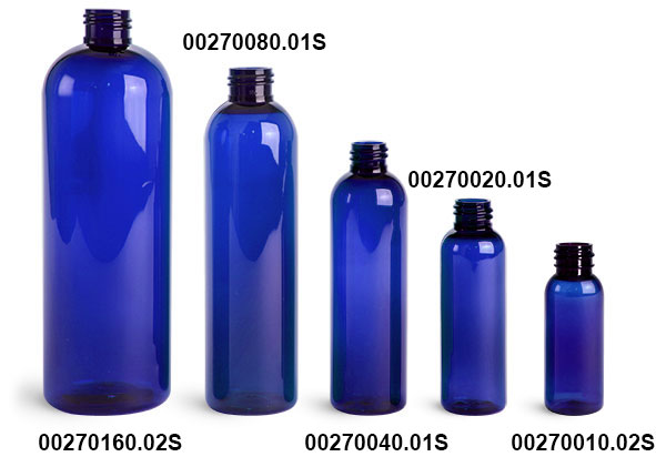 Blue Plastic Cosmo Rounds (Bulk), Caps NOT Included