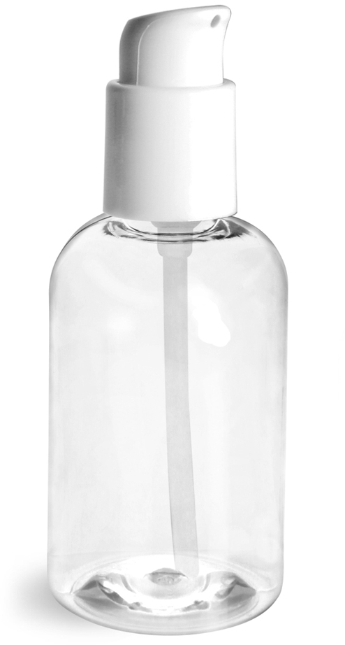 white and clear pumps