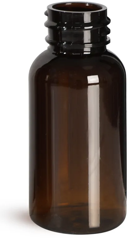 Amber Glass Wide Mouth Bottle, 16oz.