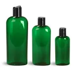 Green PET Oval Bottles