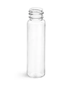 Clear PET Slim Line Cylinders (Bulk) Caps Not Included
