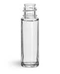 Plastic Bottles, Clear SAN Roll On Containers (Bulk) Caps NOT Included
