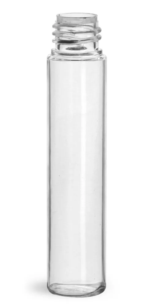 10.6 ml Plastic Bottles, Clear PET Roll On Containers (Bulk) Caps NOT Included