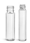 Plastic Bottles, Clear PET Roll On Containers (Bulk) Caps NOT Included