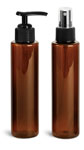 Amber PET Slim Line Cylinders w/ Sprayers or Pumps