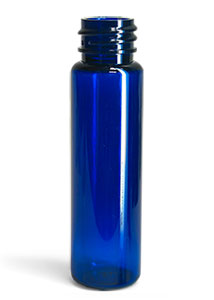 Blue PET Slim Line Cylinders (Bulk), Caps NOT Included