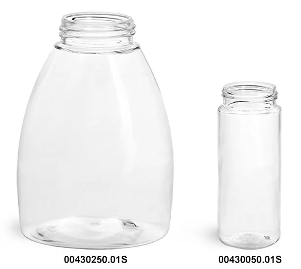 8 oz (250ml) Clear Plastic Square Tamper Evident Container