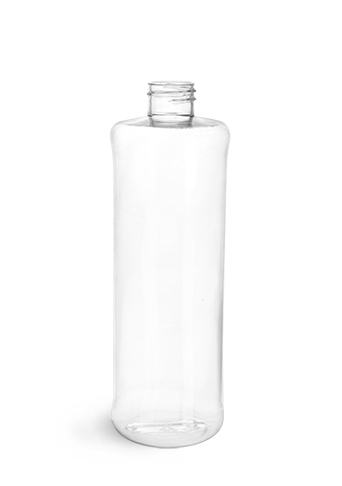 Clear PVC Cylinder Bottles (Bulk), Caps Not Included