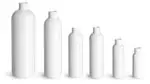 White PET Cosmo Round Bottles (Bulk), Caps NOT Included