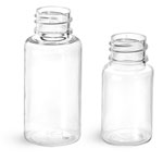 Clear PET Round Bottles (Bulk), Caps NOT Included