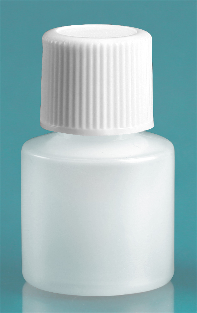 7 cc w/ White Cap Natural Cylinder w/ White Screwcap
