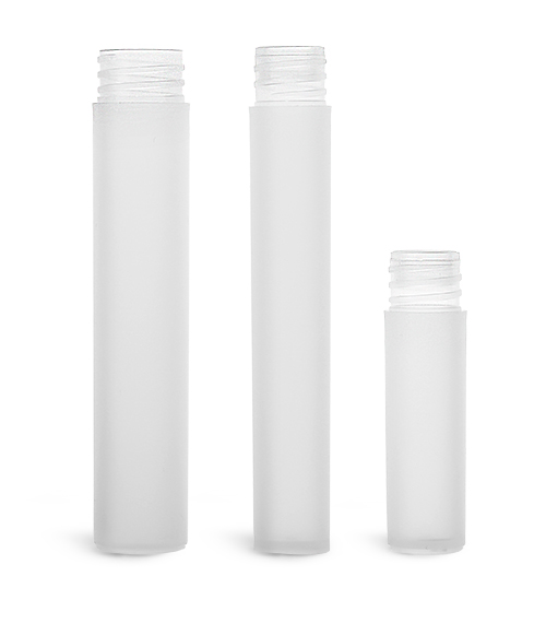 Natural Frosted Cylinder (Bulk), Caps NOT Included