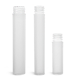 Natural Frosted Cylinder (Bulk), Caps NOT Included