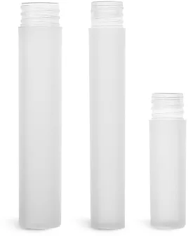 Natural Frosted Cylinder (Bulk), Caps NOT Included 