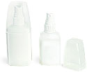 Natural HDPE Oval Euro Sprayer Bottles w/ Overcaps