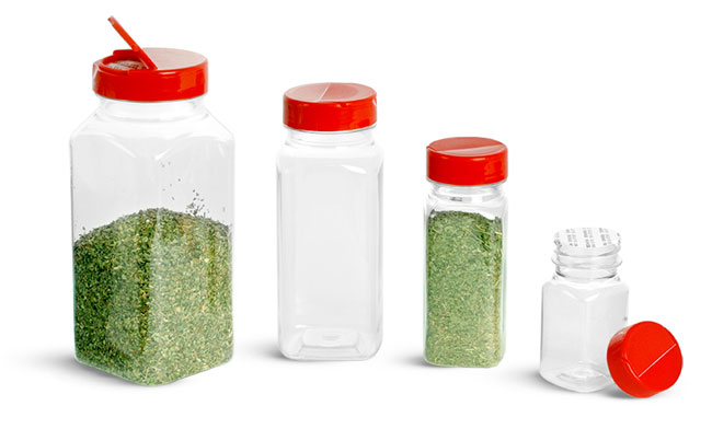 Clear PET Square Bottles To Organize Your Kitchen