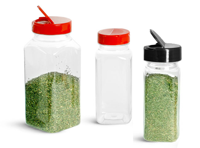 Clear PET Square Bottles To Organize Your Kitchen