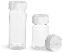 Nutritional Supplement Containers, Clear PET Pharmaceutical Bottles