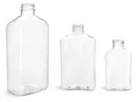 Clear PET Oblong Bottles (Bulk), Caps NOT Included
