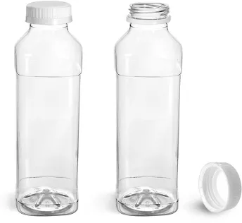 [6 PACK] 64oz Dairy Plastic Milk Bottles, 6 Pack Plastic Milk Container  With 6 Tamper Proof Screw Caps Lids For Milk Tea Cider Restaurant