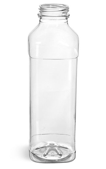 Plastic Bottles, Clear PET Beverage Bottles