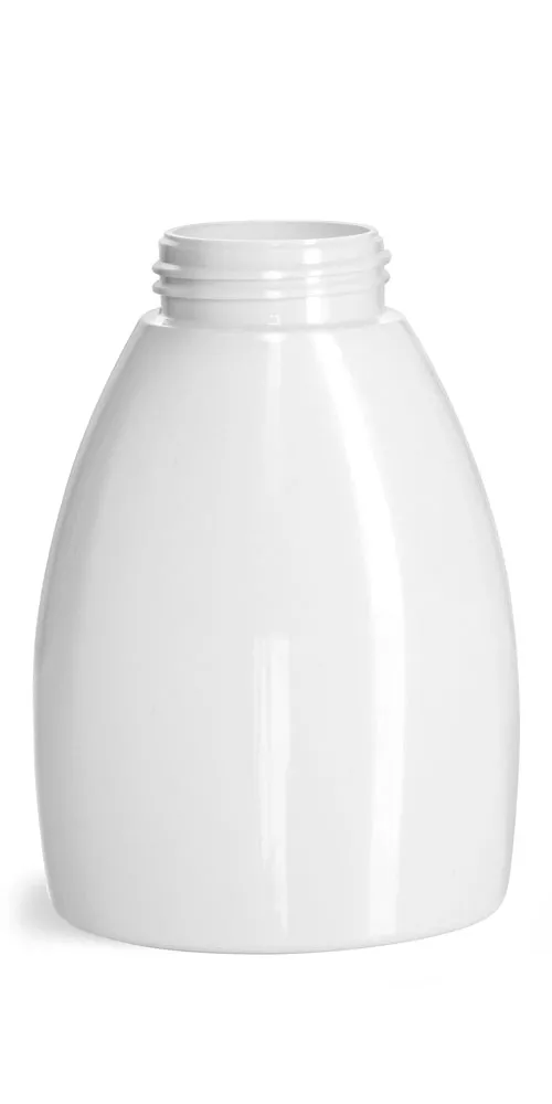 250 ml Plastic Bottles, White PET Foamer Bottles (Bulk), Caps Not Included