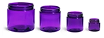 Purple PET Straight Sided Jars (BULK) Caps Not Included