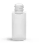 LDPE  1 oz Natural (PCR) Cylinder Bottles (Bulk) Caps Not Included