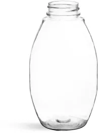 Clear PET Inverted Ovals (Bulk) Caps NOT Included