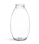Plastic Bottles, Clear PET Inverted Ovals (Bulk) Caps NOT Included