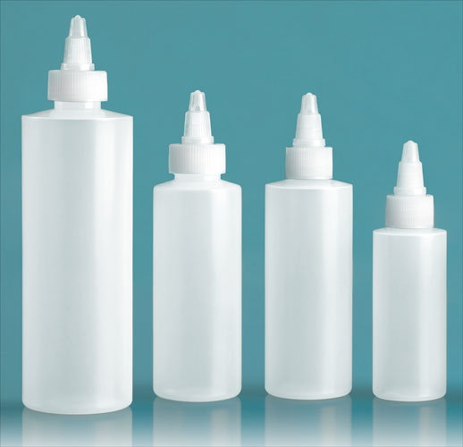 LDPE Cylinders w/ Natural Twist Top Caps