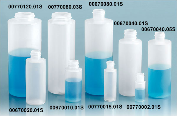 Natural LDPE Cylinders (Bulk), Caps NOT Included