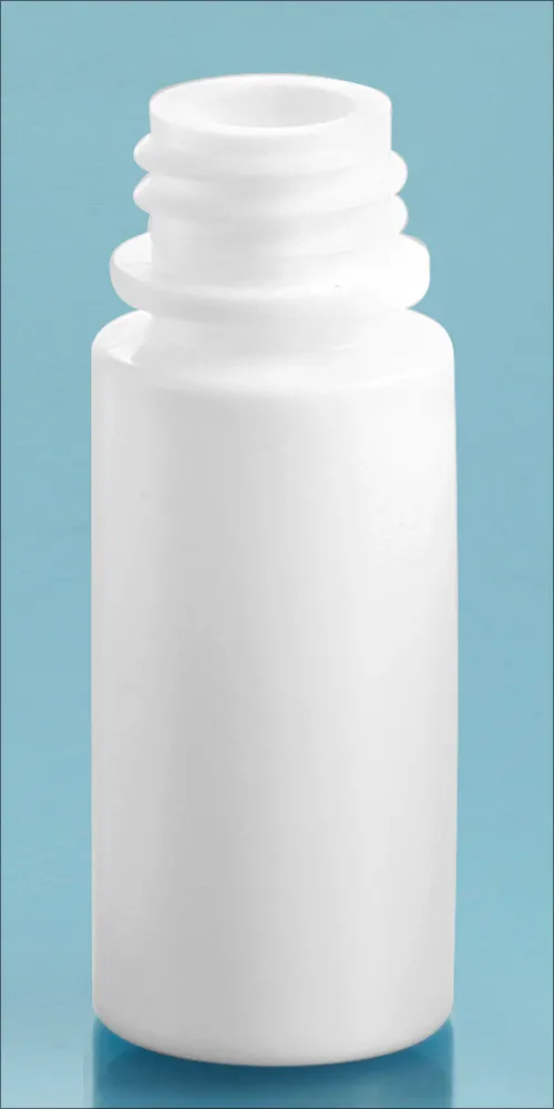 6 cc White LDPE Dropper Bottles, (Bulk) Caps NOT Included