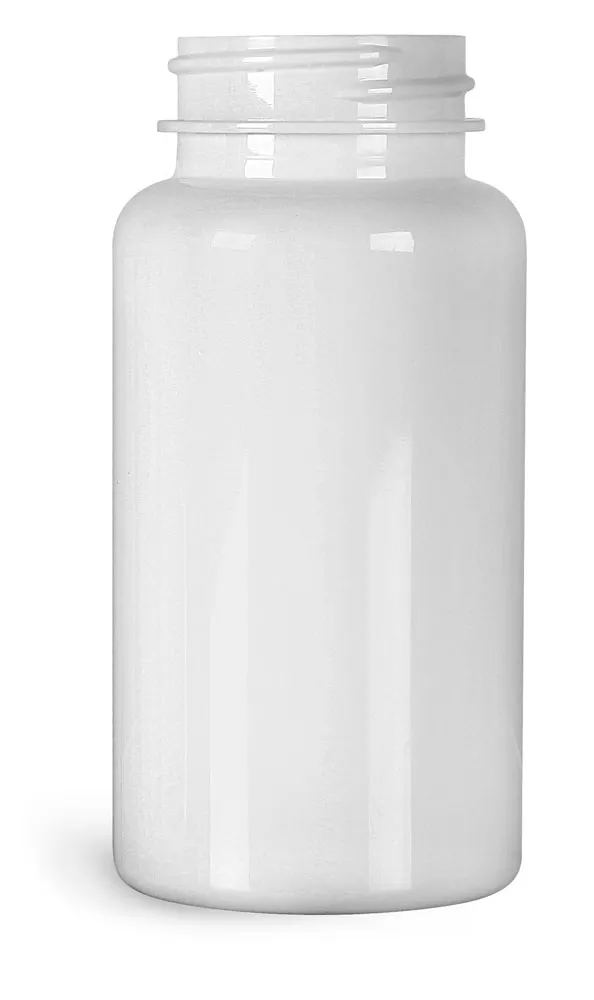 150 cc White PET Wide Mouth Packer Bottles, (Bulk) Caps Not Included