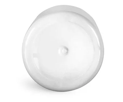 200 cc Plastic Bottles, White PET Wide Mouth Packer Bottles w/ White Ribbed Induction Lined Caps