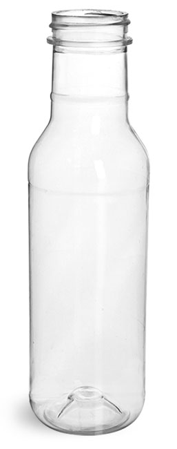 Clear PET Barbecue Sauce Bottles (Bulk) Caps NOT Included