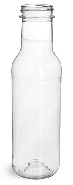Clear PET Barbecue Sauce Bottles (Bulk) Caps NOT Included