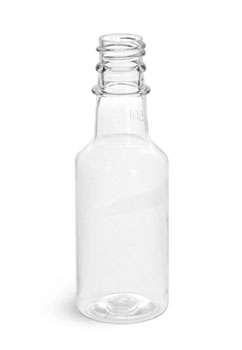 Clear PET Nip Bottles (Caps NOT Included)