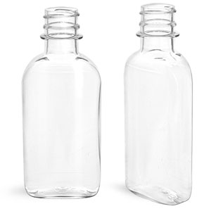 Clear PET Flask (Bulk), Caps NOT Included